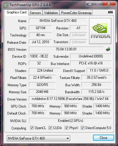 GTX460 1GB